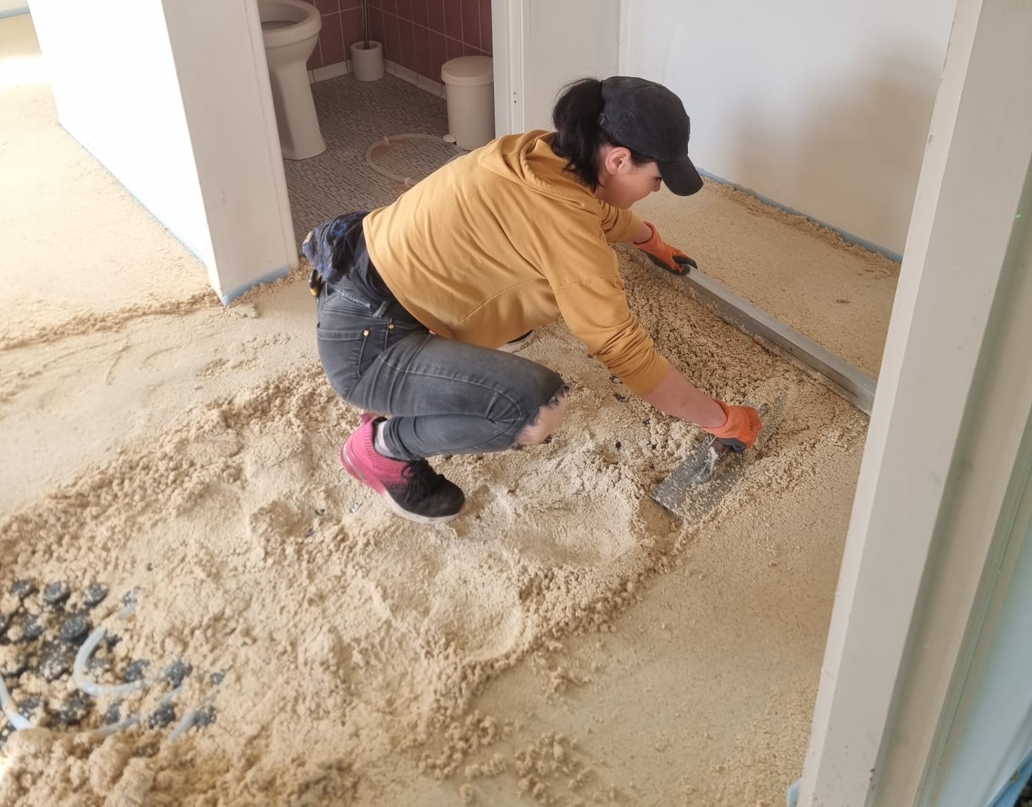 sneldrogende cementdekvloer