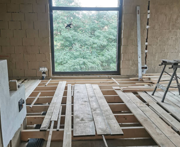 Verwijderen oude houten vloer