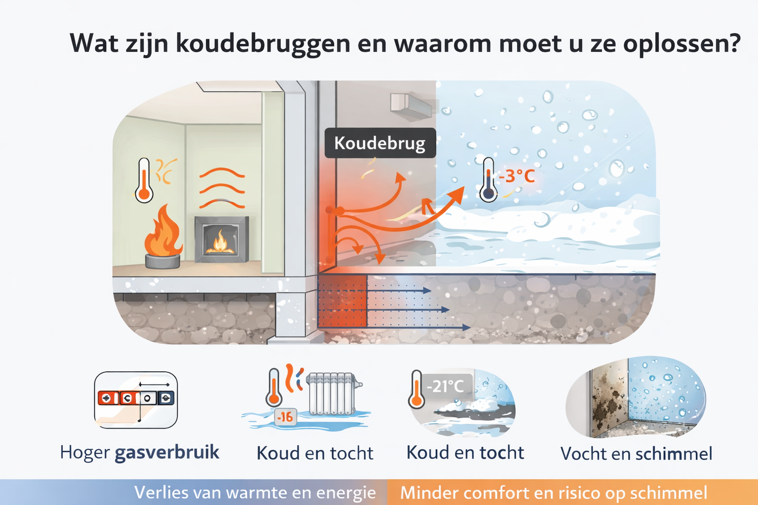 koudebruggen oplossen nodig