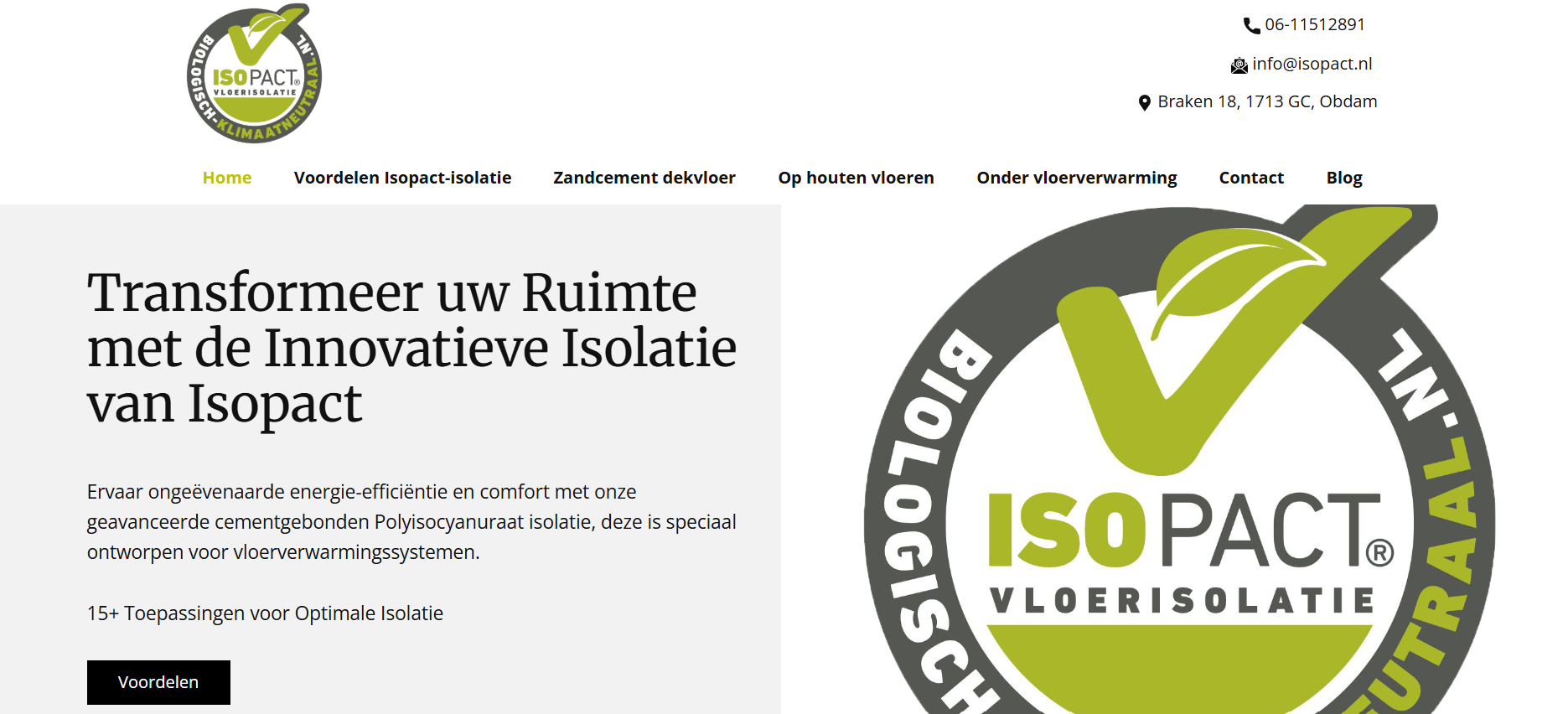 Complete opbouw van een renovatievloer met Isopact schuimbeton